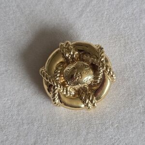 Nina Ricci Gold Rope Brooch